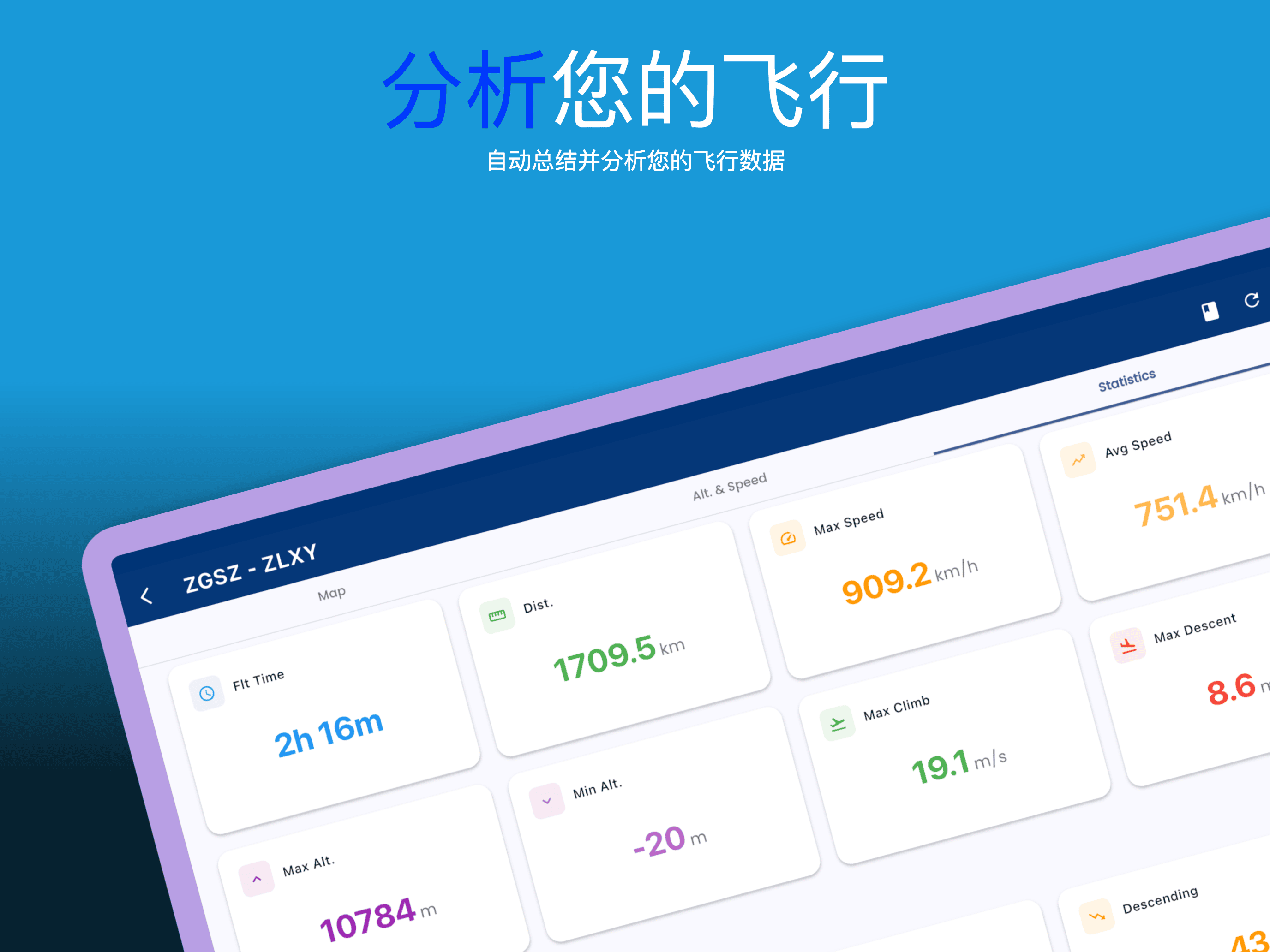 Pilot Kit GPS航迹记录器显示3D飞行路径可视化和性能分析